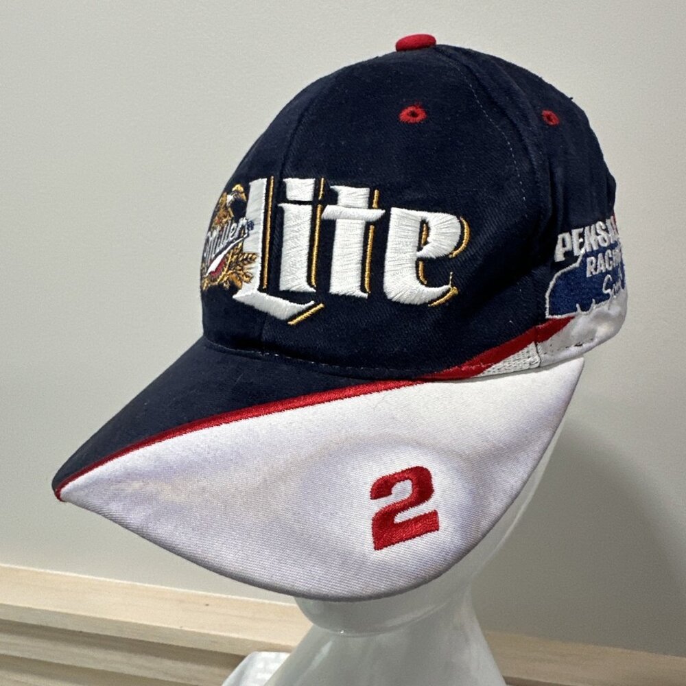 Miller Lite Racing NASCAR #2 Rusty Wallace Baseball Hat One‎ Size Adjustable
